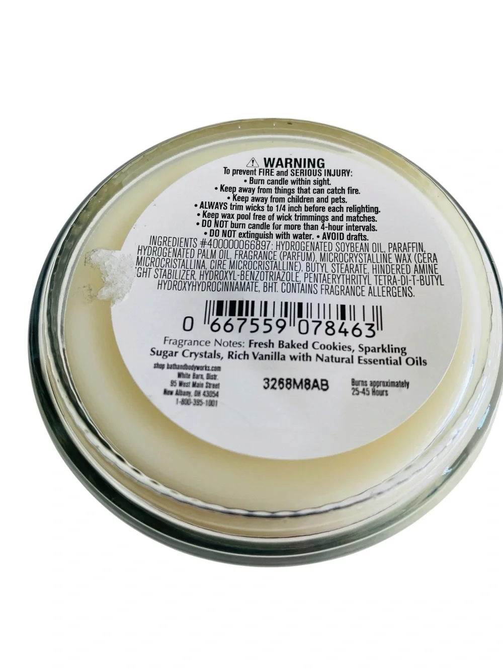 Bath & Body Works Merry Cookie Single Wick Candle 8oz